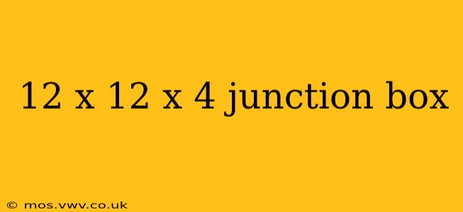 12 x 12 x 4 junction box