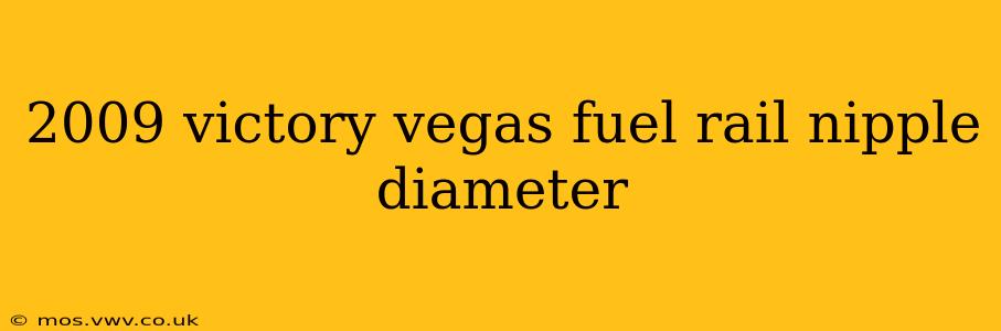 2009 victory vegas fuel rail nipple diameter