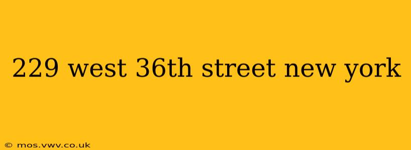 229 west 36th street new york