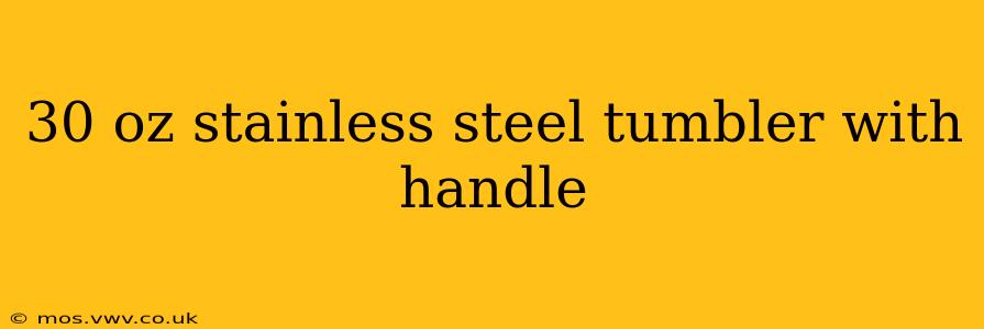 30 oz stainless steel tumbler with handle