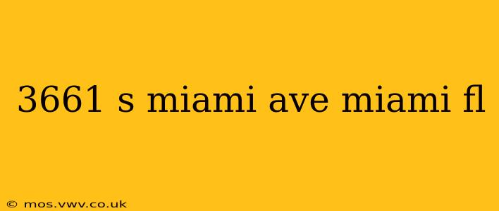 3661 s miami ave miami fl