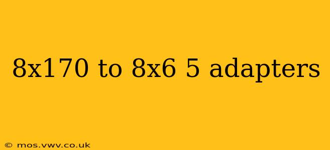 8x170 to 8x6 5 adapters