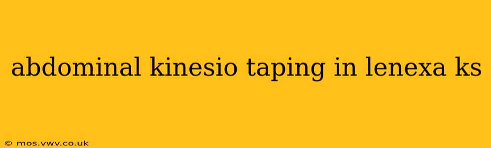 abdominal kinesio taping in lenexa ks