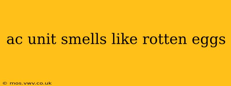 ac unit smells like rotten eggs