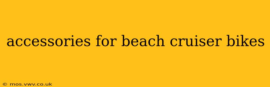 accessories for beach cruiser bikes