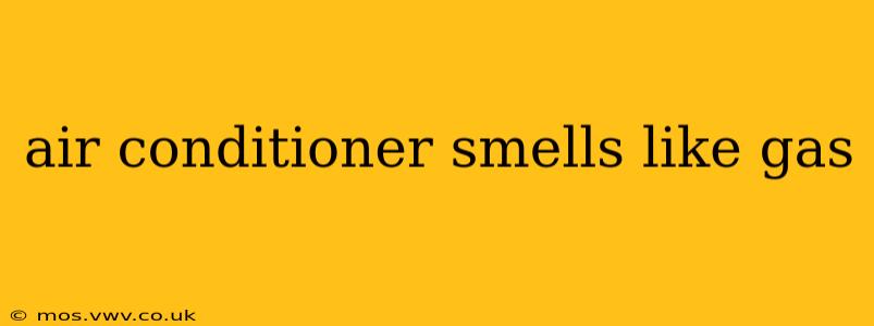 air conditioner smells like gas