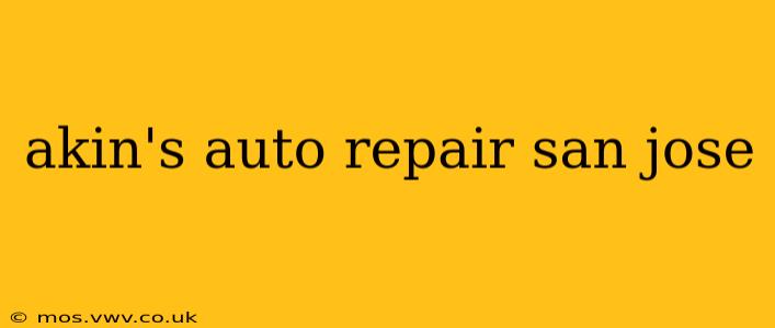 akin's auto repair san jose