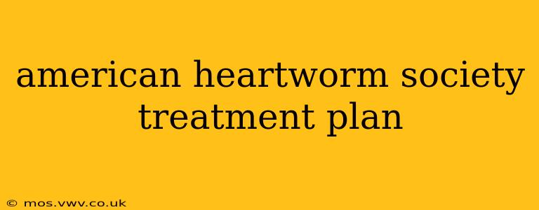 american heartworm society treatment plan