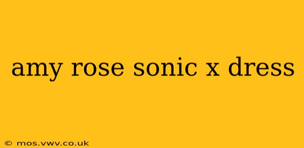 amy rose sonic x dress