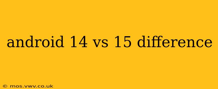 android 14 vs 15 difference