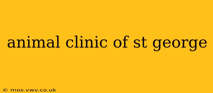 animal clinic of st george