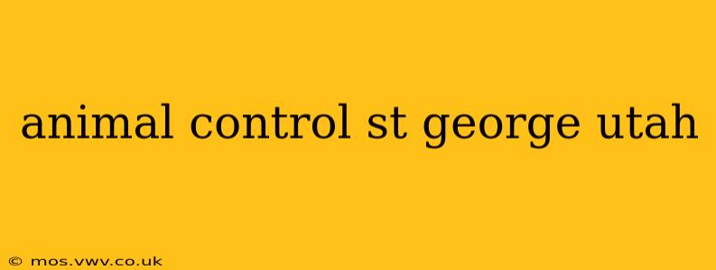 animal control st george utah