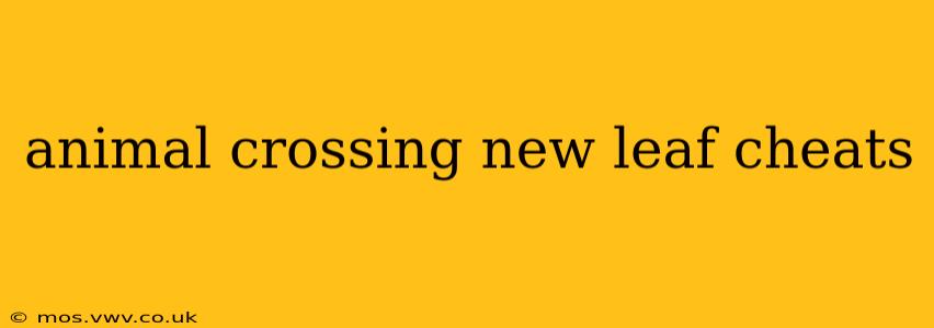 animal crossing new leaf cheats