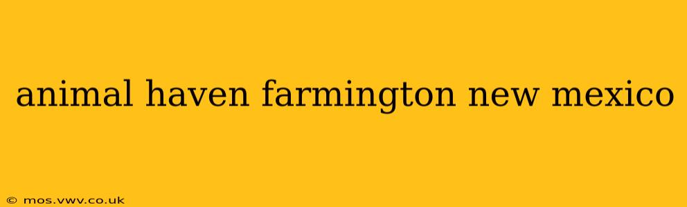animal haven farmington new mexico