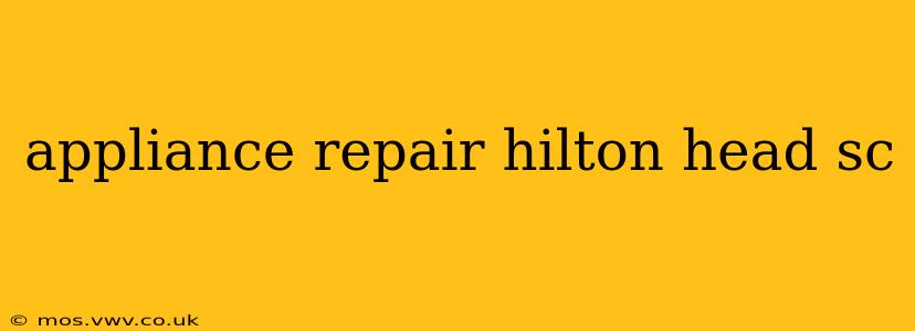 appliance repair hilton head sc