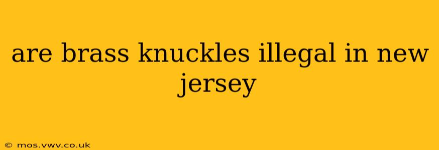 are brass knuckles illegal in new jersey