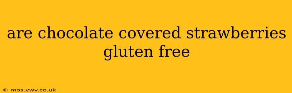 are chocolate covered strawberries gluten free