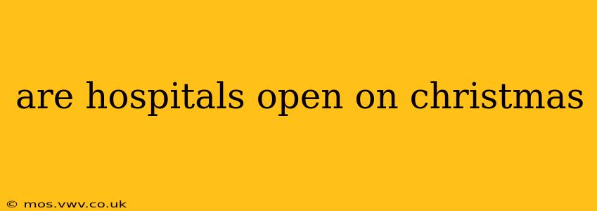 are hospitals open on christmas