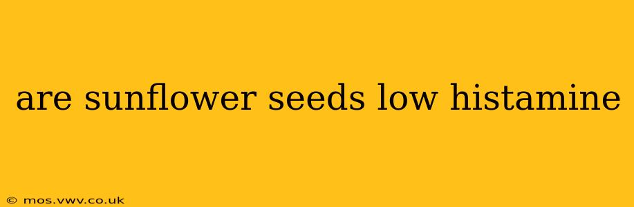 are sunflower seeds low histamine