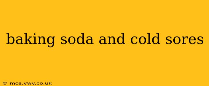 baking soda and cold sores