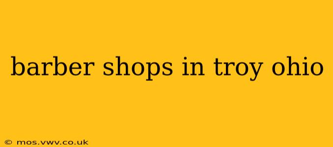 barber shops in troy ohio