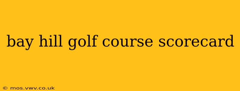 bay hill golf course scorecard