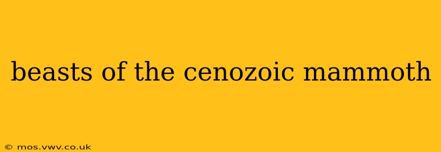 beasts of the cenozoic mammoth