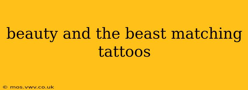 beauty and the beast matching tattoos