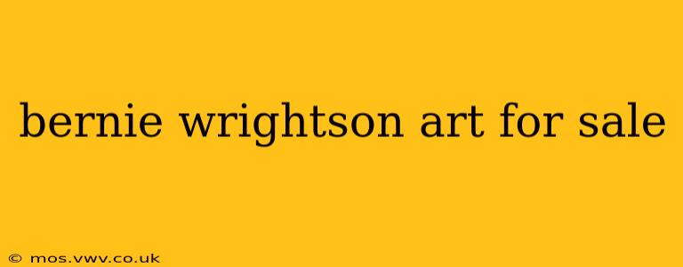 bernie wrightson art for sale