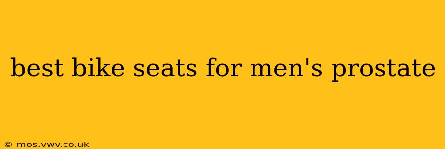 best bike seats for men's prostate