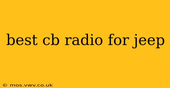 best cb radio for jeep