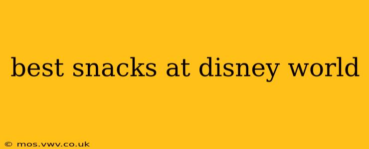 best snacks at disney world