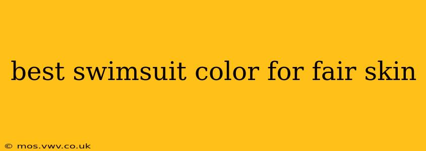 best swimsuit color for fair skin