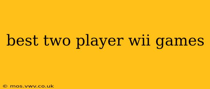 best two player wii games