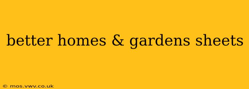 better homes & gardens sheets