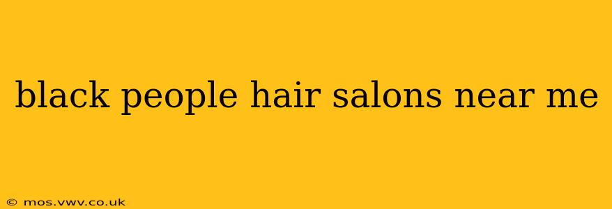 black people hair salons near me