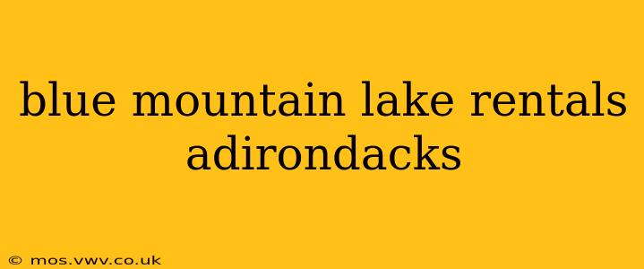 blue mountain lake rentals adirondacks