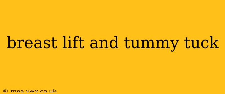 breast lift and tummy tuck