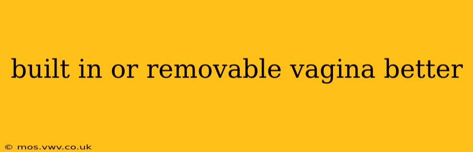 built in or removable vagina better