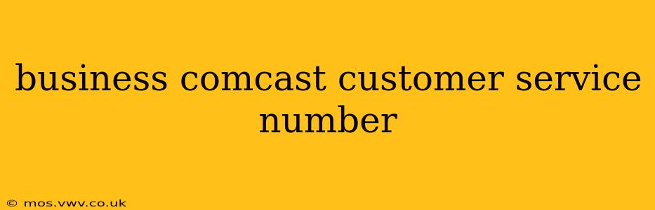 business comcast customer service number