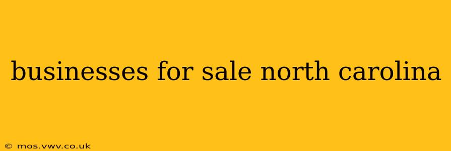 businesses for sale north carolina