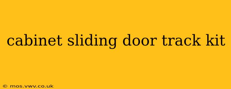 cabinet sliding door track kit