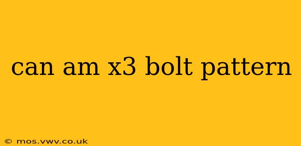 can am x3 bolt pattern