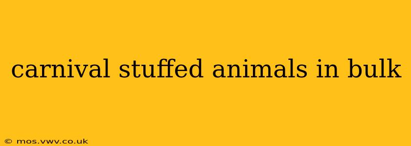 carnival stuffed animals in bulk