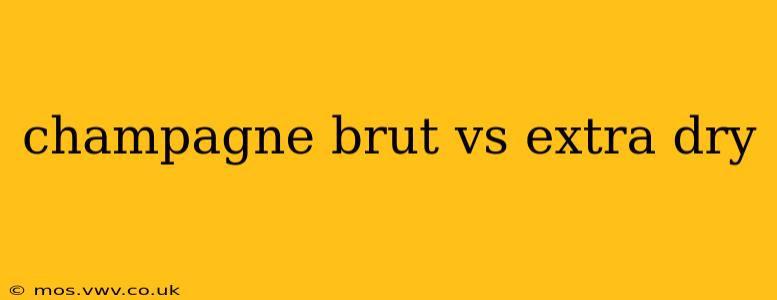 champagne brut vs extra dry