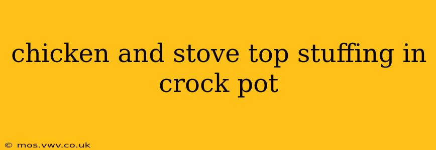 chicken and stove top stuffing in crock pot
