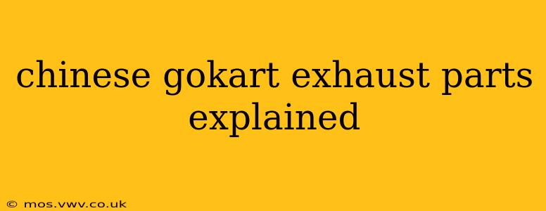 chinese gokart exhaust parts explained