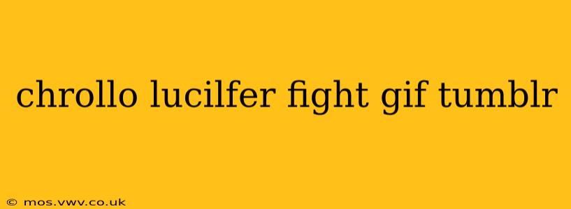 chrollo lucilfer fight gif tumblr