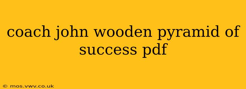 coach john wooden pyramid of success pdf