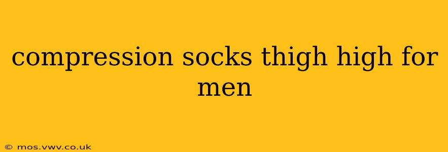 compression socks thigh high for men